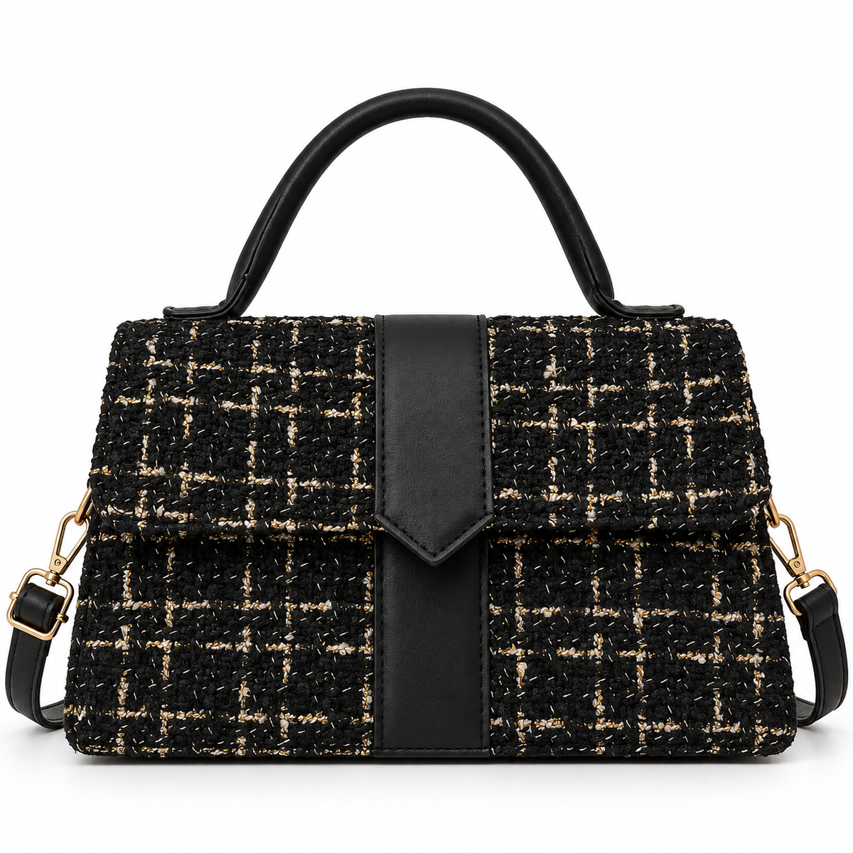 Schwarz - Elise Tweed Bag