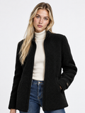 Schwarz - Fumoya Teddyfleece-Jacke