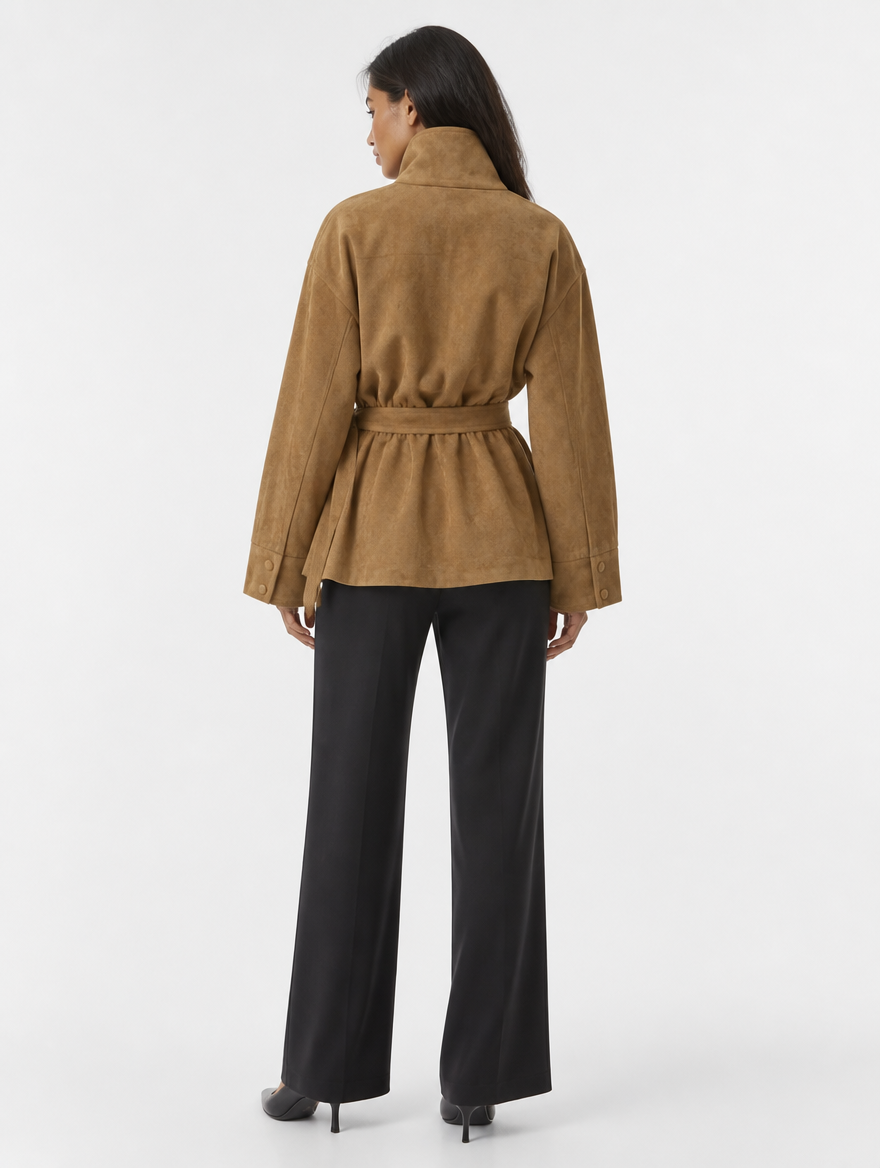 Karamell -  Kurzjacke im French-Chic-Stil